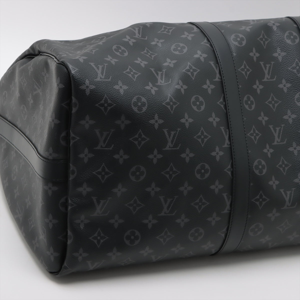 Louis Vuitton Monogram Eclipse Keepall Bandrière 55 M40605 There was an RFID response
