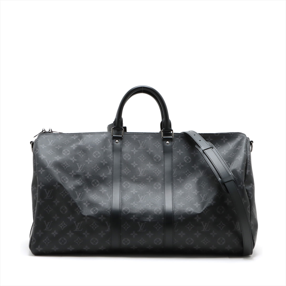 Louis Vuitton Monogram Eclipse Keepall Bandrière 55 M40605 There was an RFID response