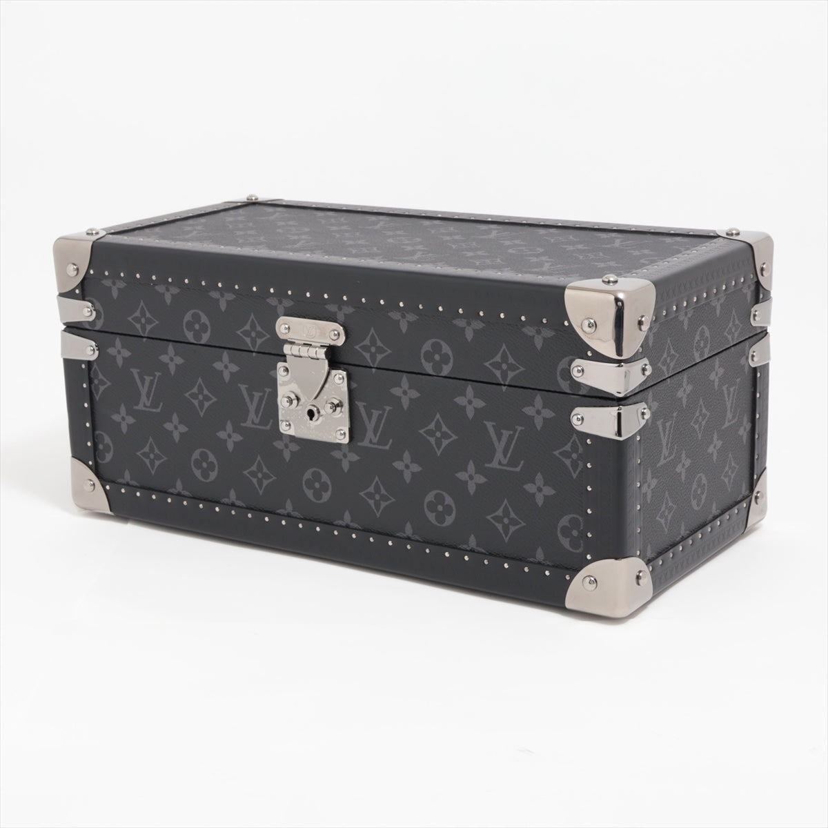 Louis Vuitton Monogram Eclipse Coffret Accesories Model Number Black Jewelry case Watch case M44127