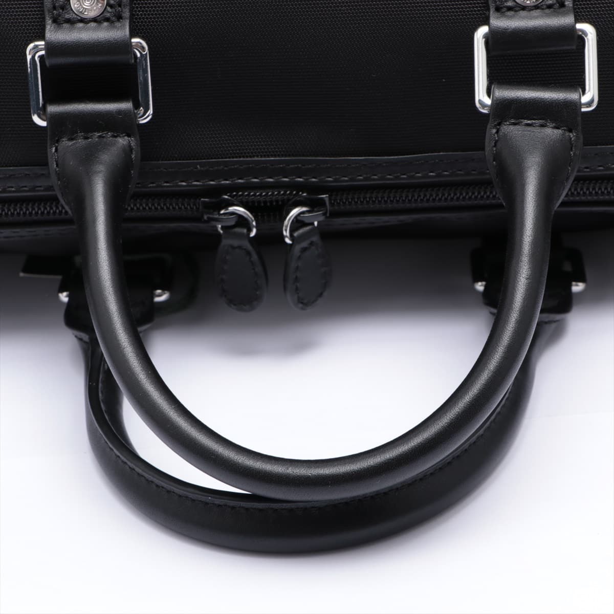 HUNTING WORLD Nylon & leather Boston bag Black Mercedes-Benz collaboration