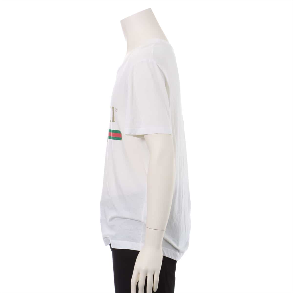 Gucci Vintage logo Cotton T-shirt XS Men's White  Damage processing There are spots on the armpits