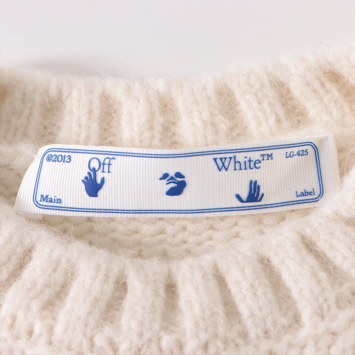 Off-White 21 years Alpaca Sweater 38 Ladies' White  OWHE036R21KNI002