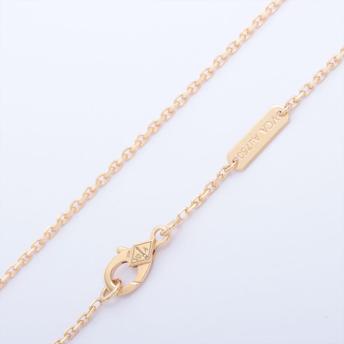 Van Cleef & Arpels Vintage Alhambra Golden shell diamond Necklace 750 YG 6.4g Limited to 2018