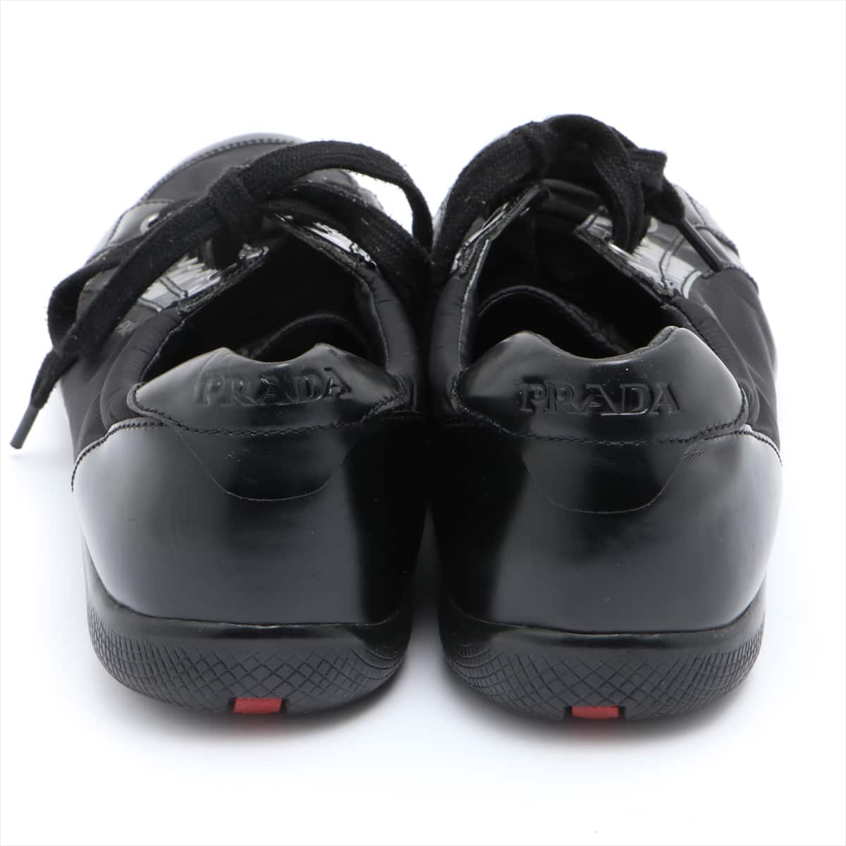 Prada Sport Nylon & leather Sneakers 8 Men's Black