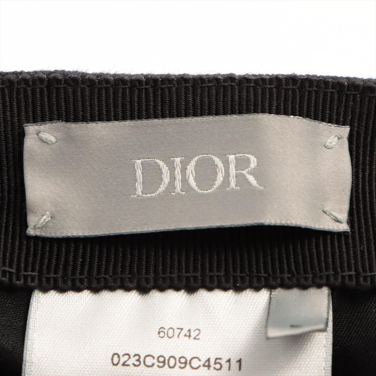 Christian Dior Logo Cap L Cotton Black