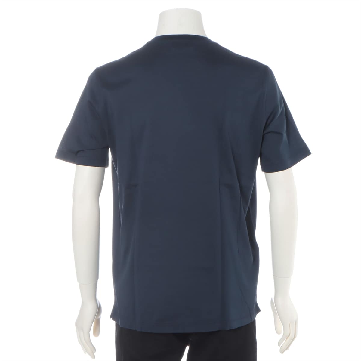 Hermès Cotton T-shirt L Men's Navy blue  Plus mall embroidery