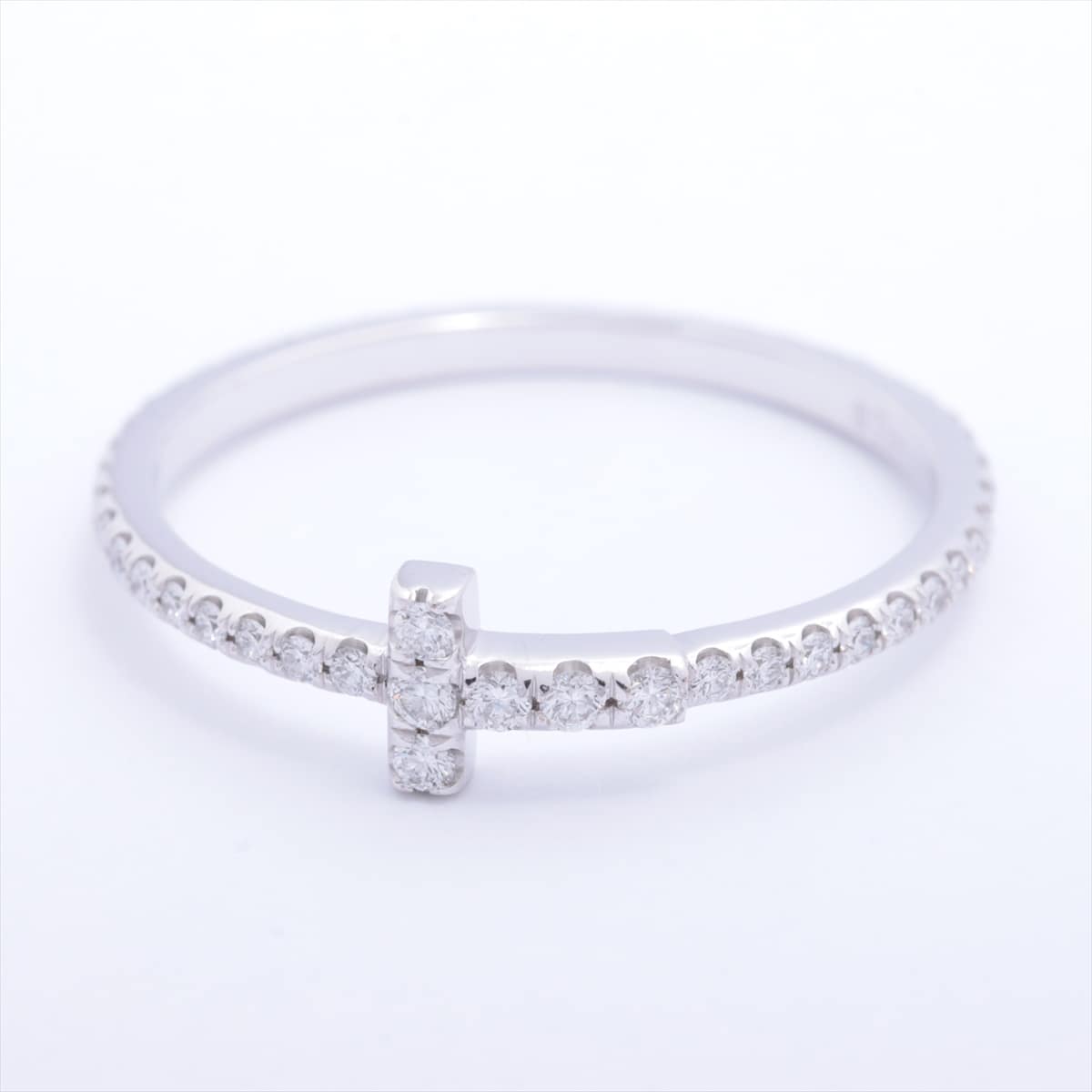 Tiffany T Wire Full circle diamond rings 750 WG 1.4g