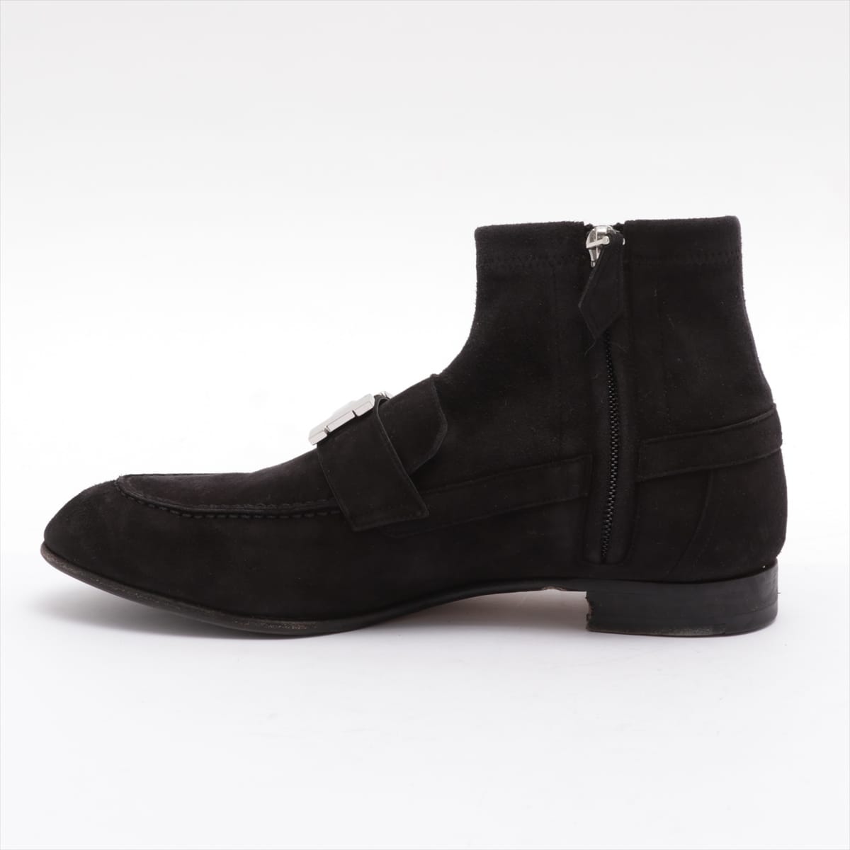Hermès Constance Suede leather Short Boots 35.5 Ladies' Black