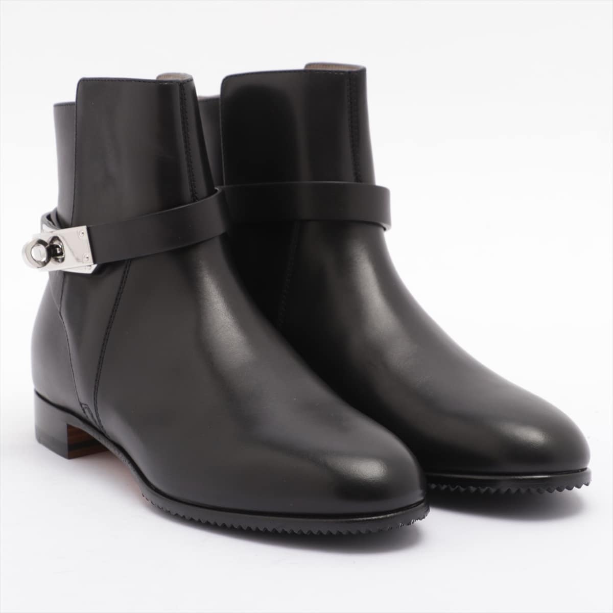 Hermès Neo Leather Short Boots 35 Ladies' Black 162133Z Kelly