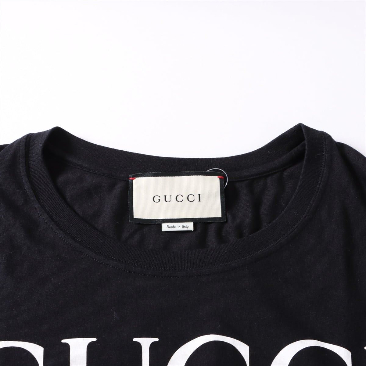 Gucci Cotton T-shirt XS Men's Black Interlocking