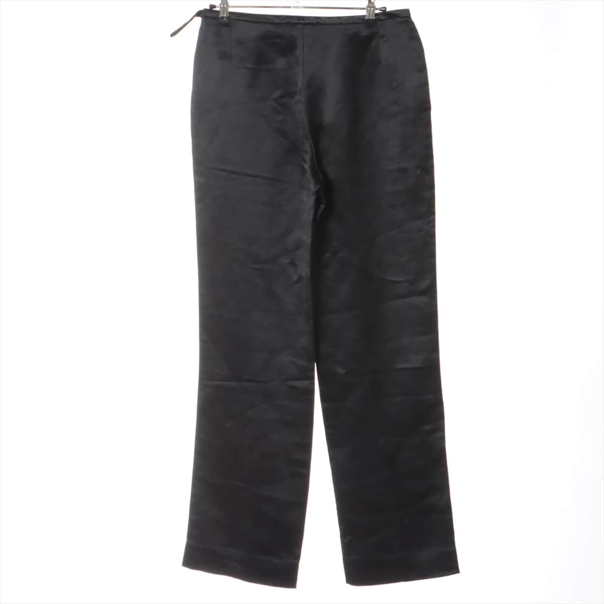 Hermès Silk x linen Pants 34 Ladies' Black