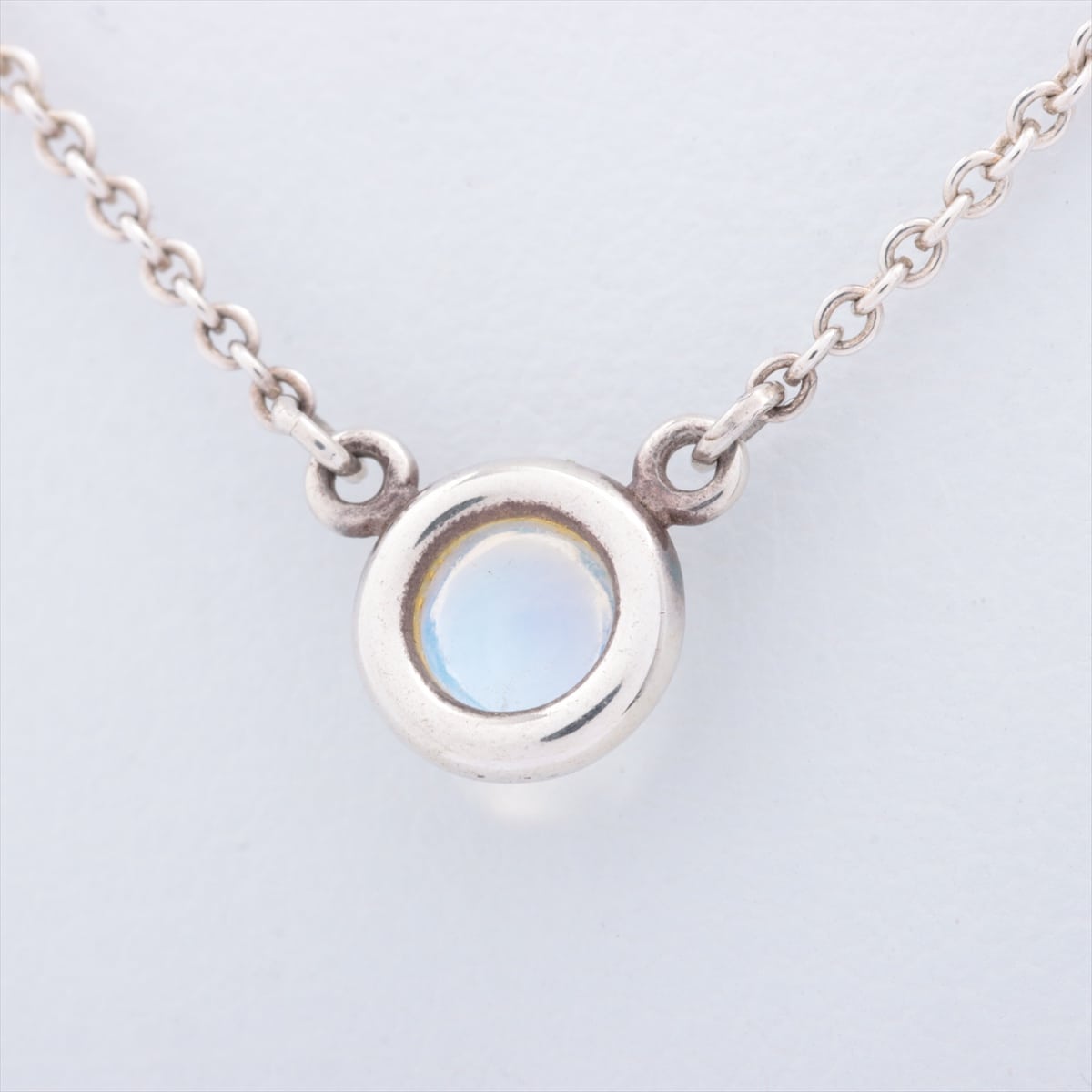 Tiffany Kolor By the Yard Necklace 925 1.8g Silver Moonstone