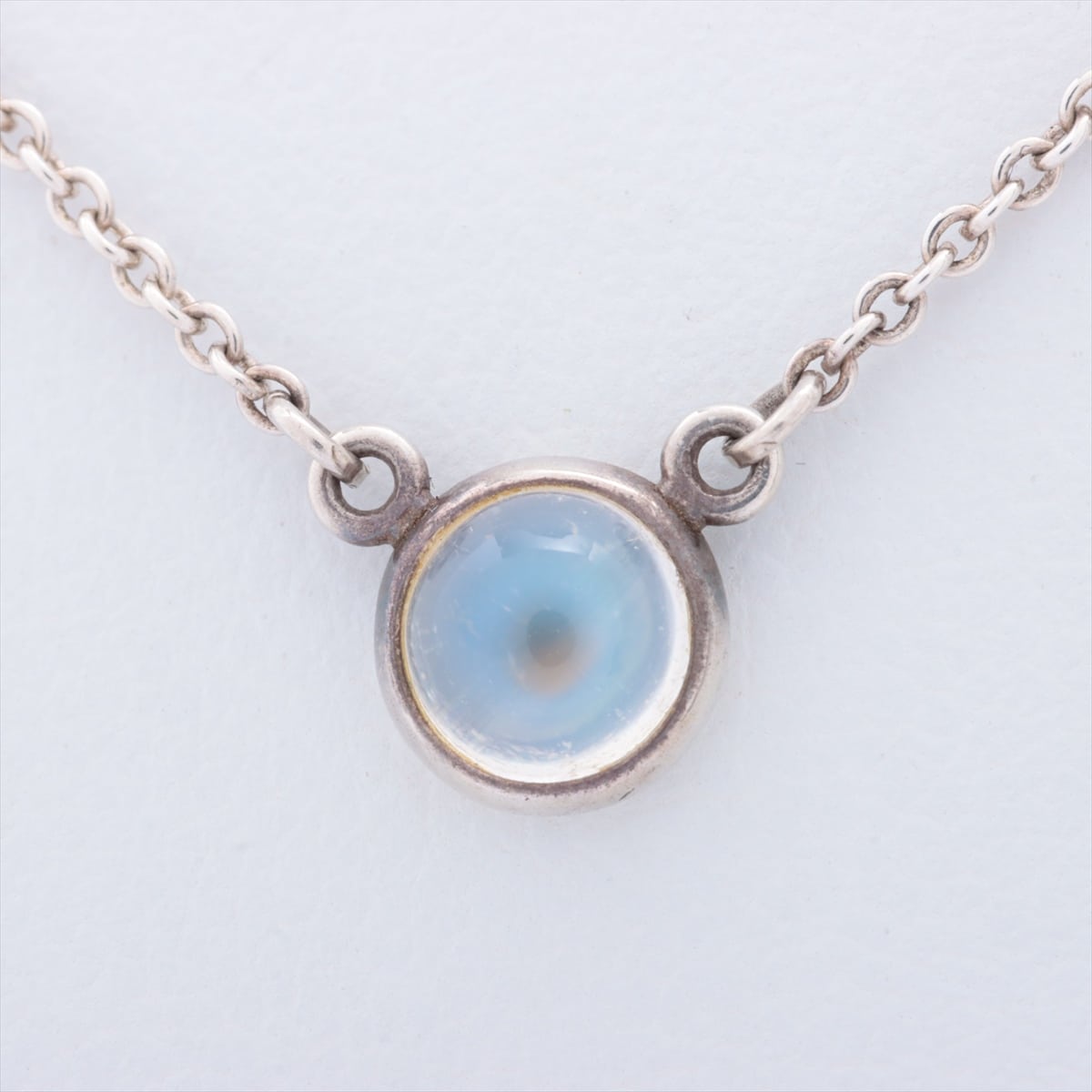 Tiffany Kolor By the Yard Necklace 925 1.8g Silver Moonstone