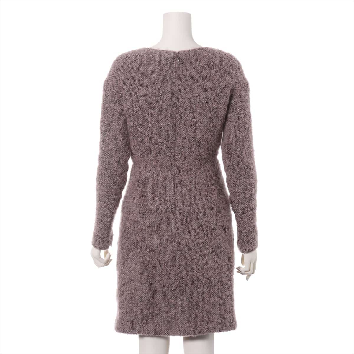 Chanel P49 Tweed Dress 36 Ladies' Pink  There are spots on the armpits