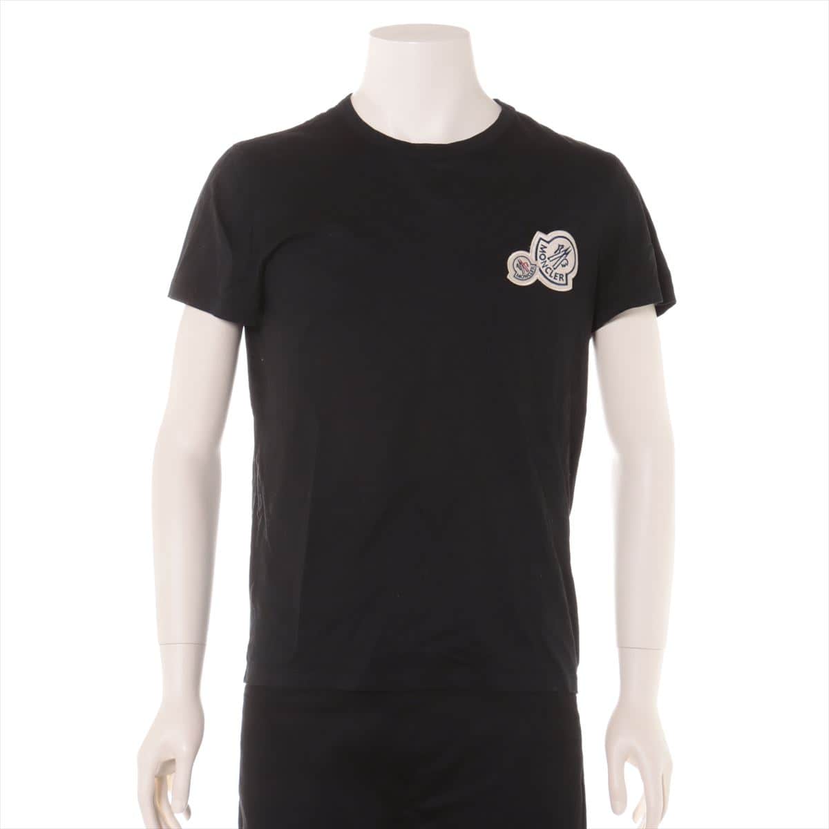 Moncler 20 years Cotton T-shirt S Men's Black