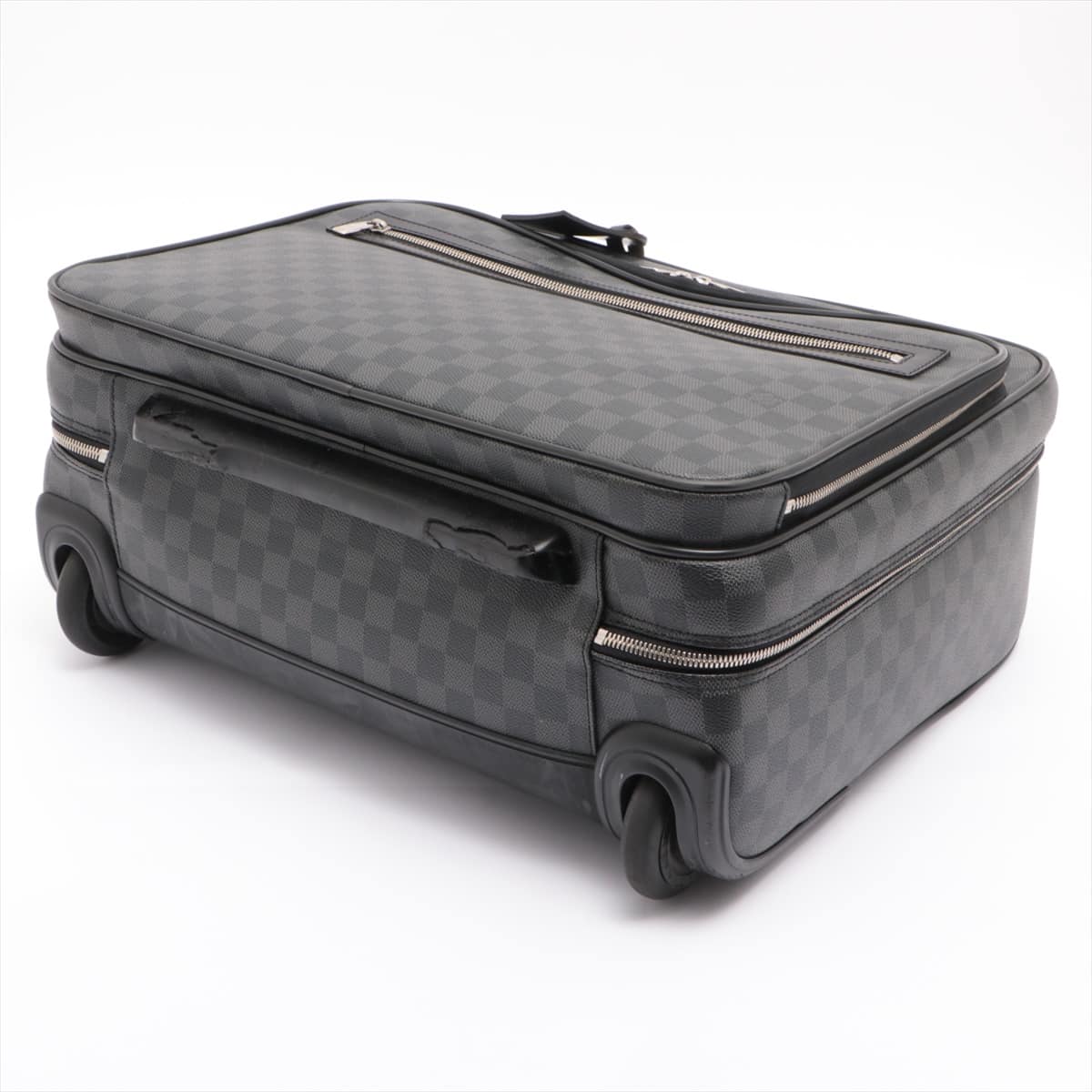 Louis Vuitton Damier graphite Pilot Case N23206 MB2160 Name tag with initials