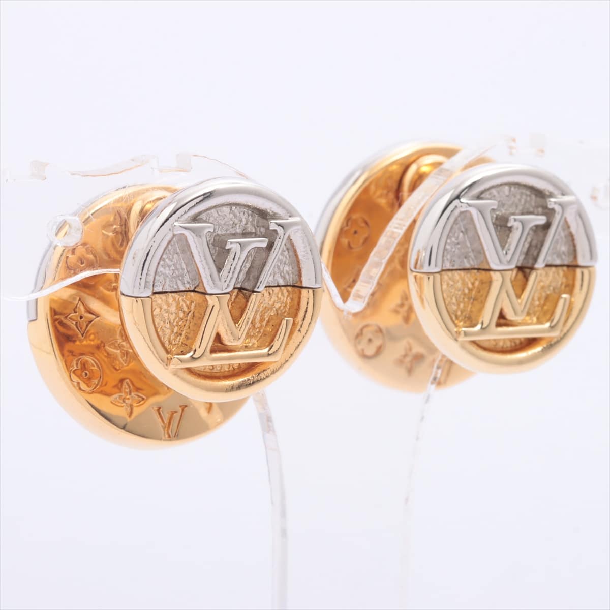Louis Vuitton M69664 BOOKLE Dreille L TO V VA1210 Piercing jewelry (for both ears) GP Gold × Silver