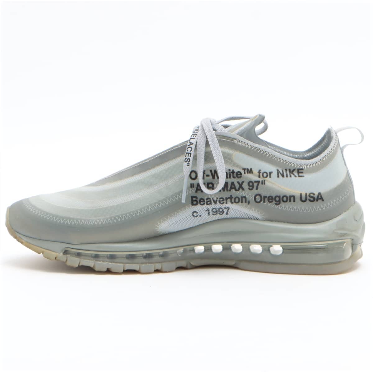 NIKE × OFF-WHITE AIR MAX 97 18 years Fabric Sneakers 26cm Men's Grey AJ4585-101 THE10