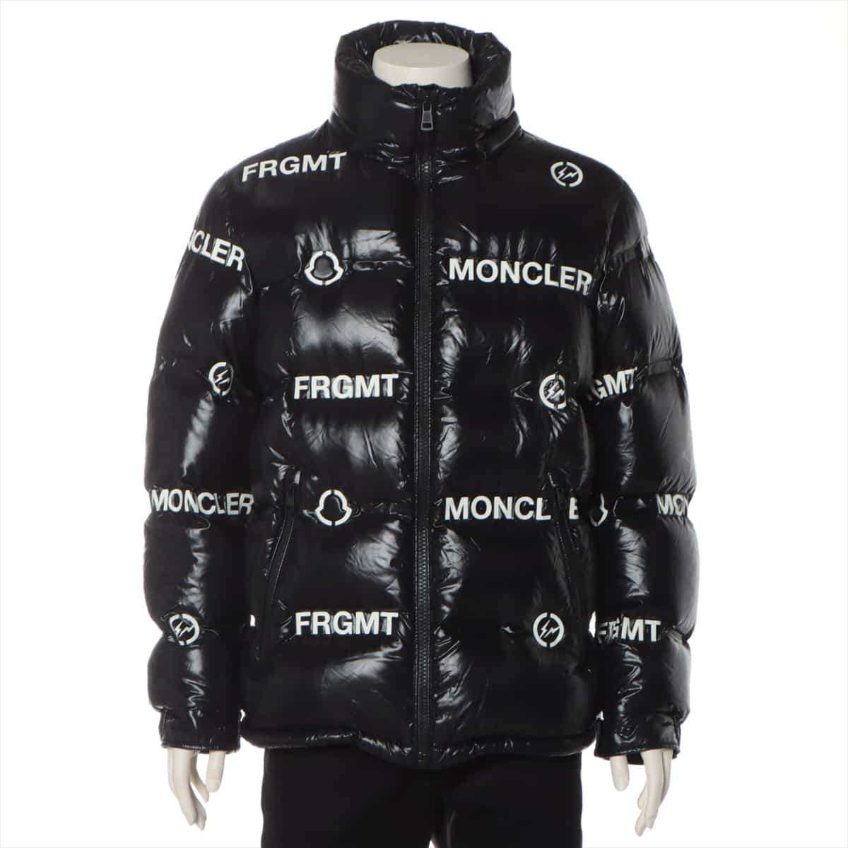 Moncler Genius Fragment 20 years Nylon Down jacket 2 Men's Black  MAYCONNE Logo Total handle Removable hood