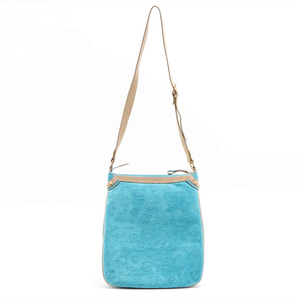 Loewe Suede Shoulder bag Blue Limited to the 160th anniversary