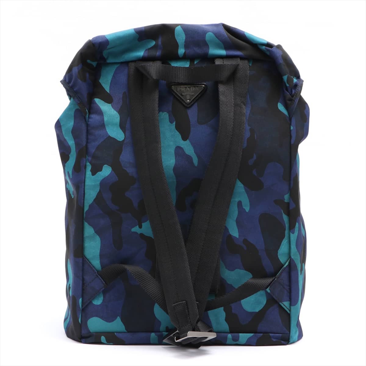 Prada Tessuto Backpack Blue Camouflage pattern