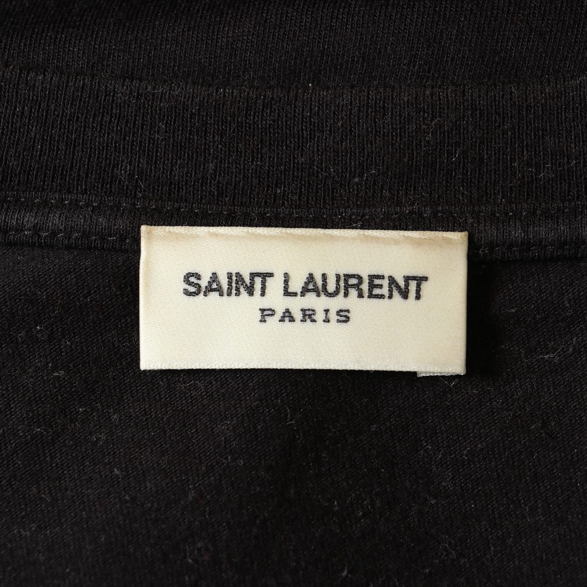 Saint Laurent Cotton T-shirt M Men's Black 19AW poster print