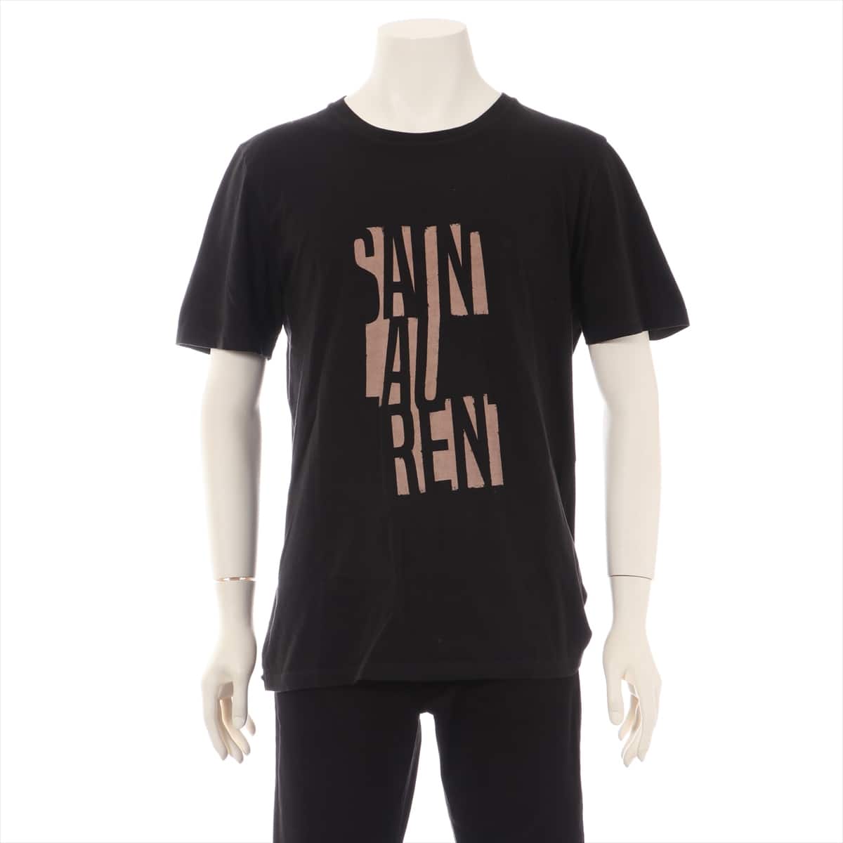 Saint Laurent Cotton T-shirt M Men's Black 19AW poster print