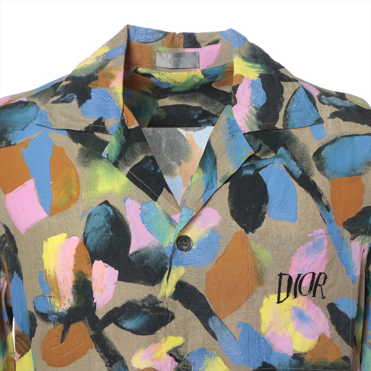 Dior x Alex Foxton Rayon Shirt 37 Men's Multicolor  013C549B4797