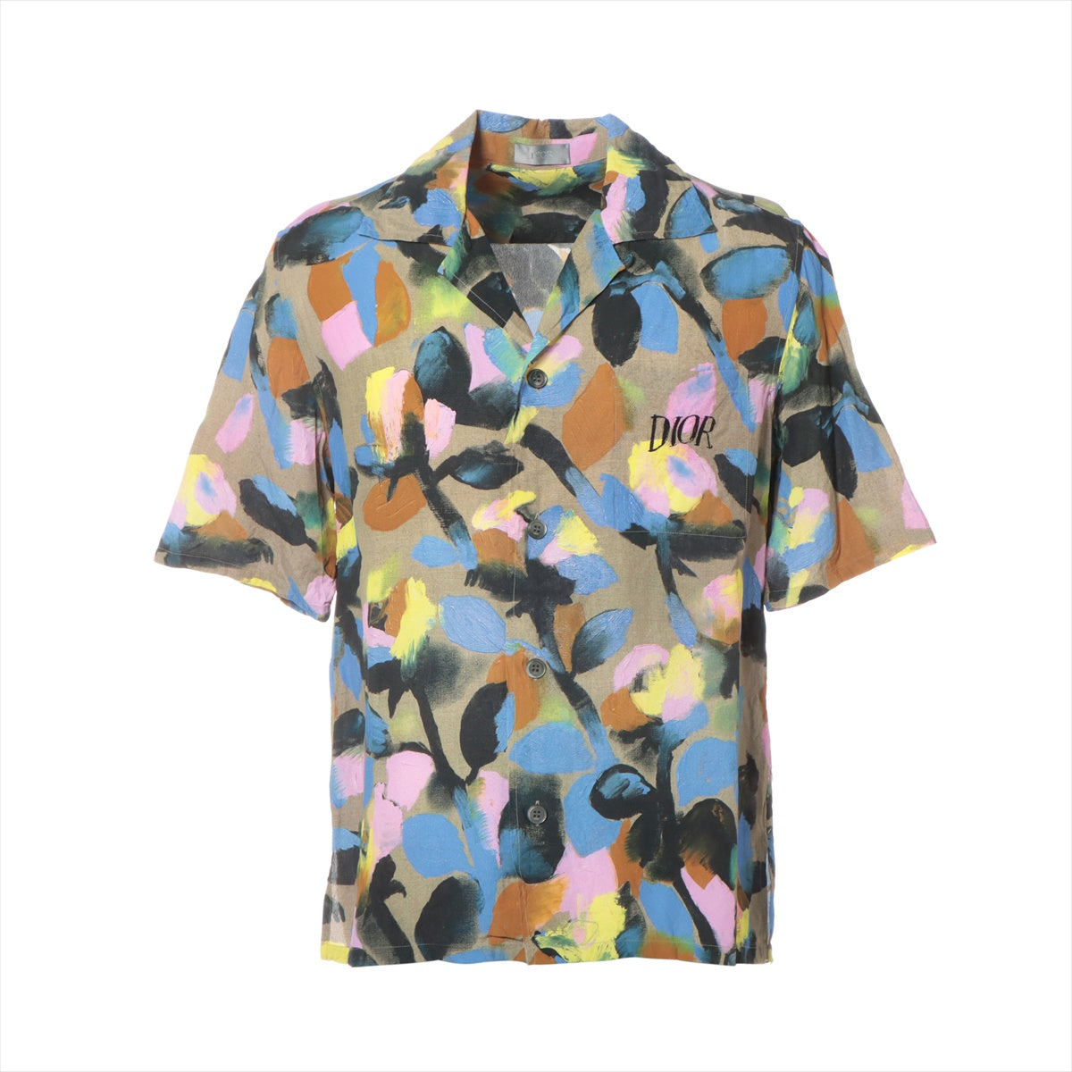 Dior x Alex Foxton Rayon Shirt 37 Men's Multicolor  013C549B4797