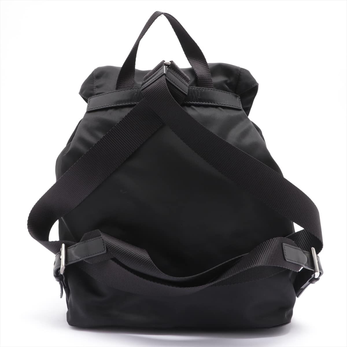 Prada Tessuto Nylon & leather Backpack Black