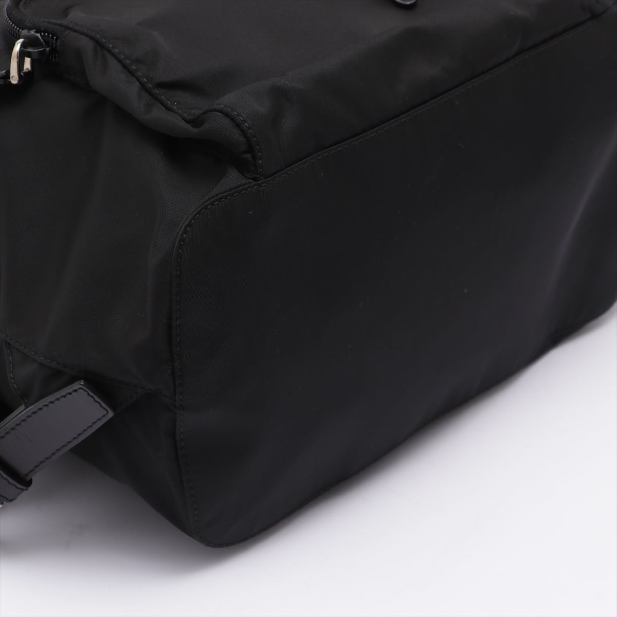 Prada Tessuto Nylon & leather Backpack Black