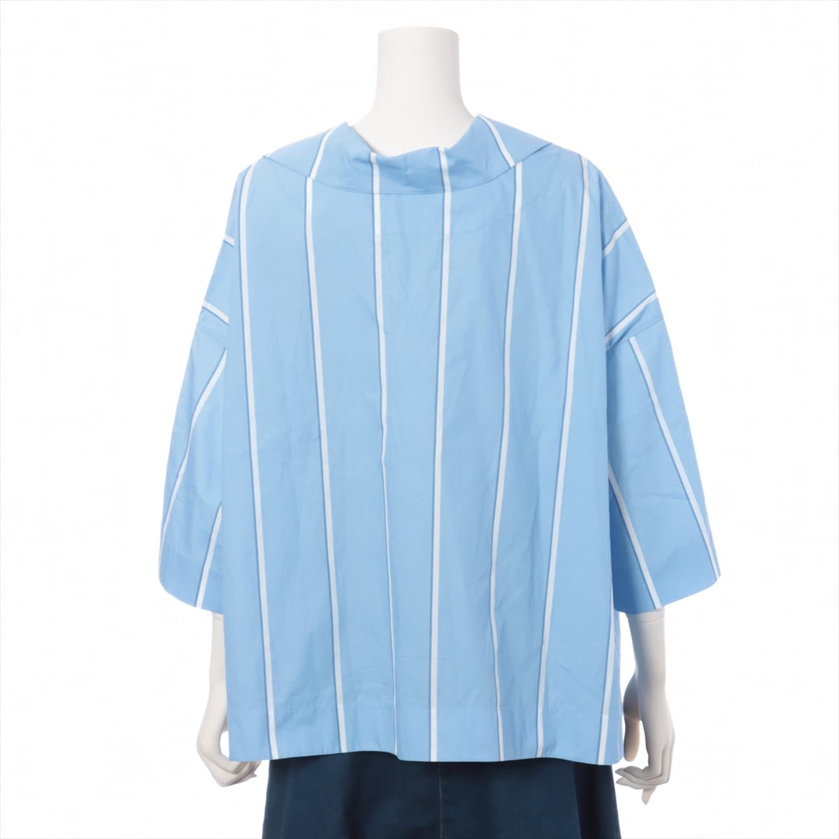 Balenciaga 17 years Cotton Shirt 36 Ladies' Blue  stripes