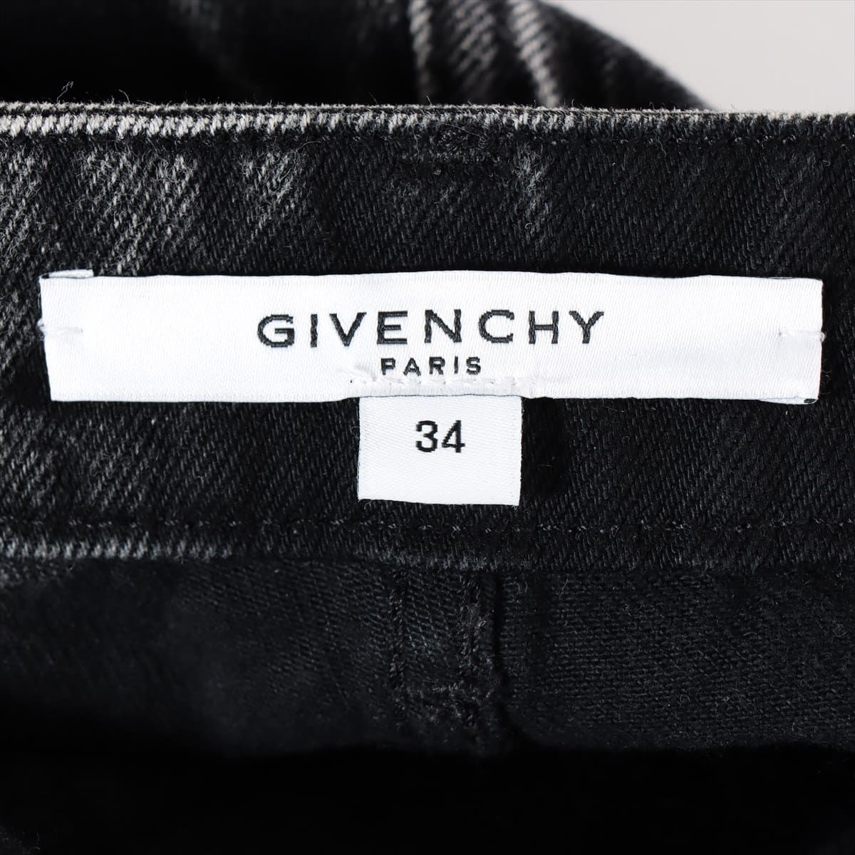 Givenchy Cotton Denim pants 34 Ladies' Black × White