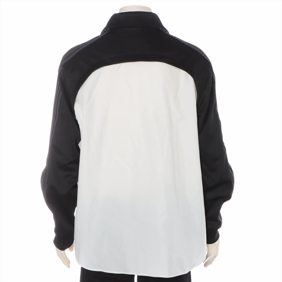 Burberry Cotton & polyester Shirt L Men's Black × White  Logo Sweatsuit