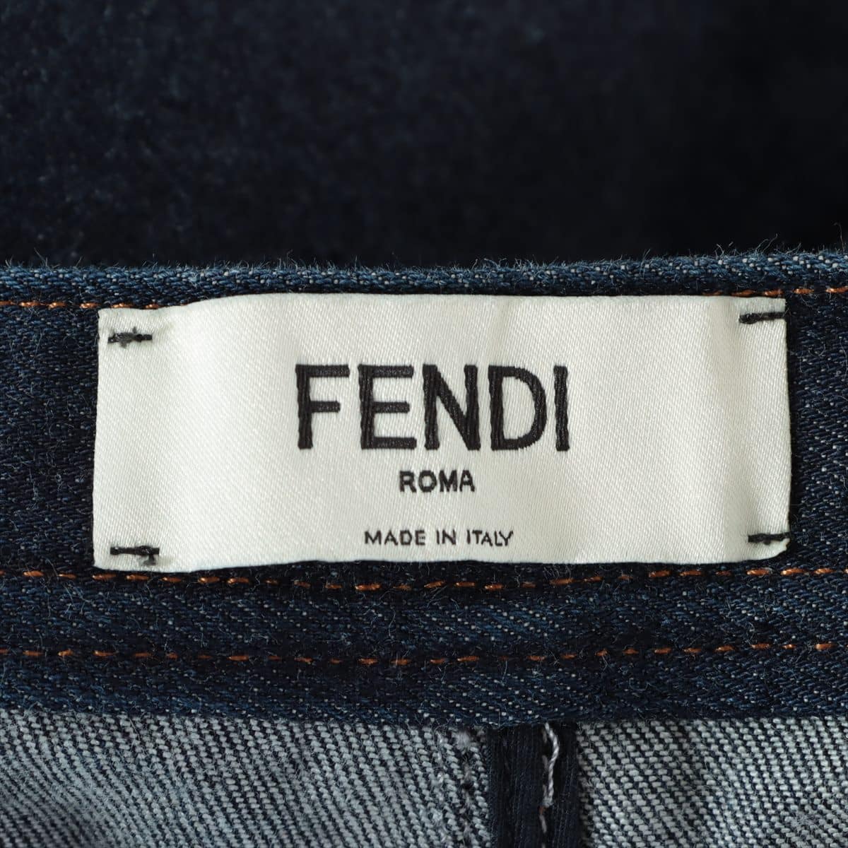 Fendi 16 years Cotton & polyurethane Denim pants 38 Ladies' Blue indigo  FLP613
