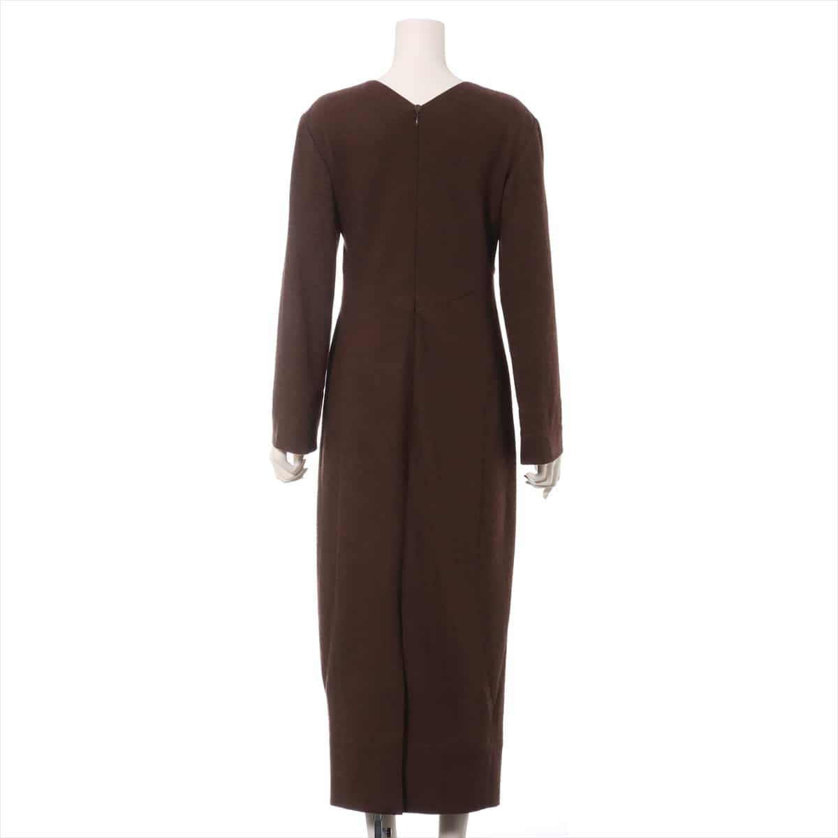 Chanel Coco Button 98A Wool Dress 38 Ladies' Brown  There are armpit stains