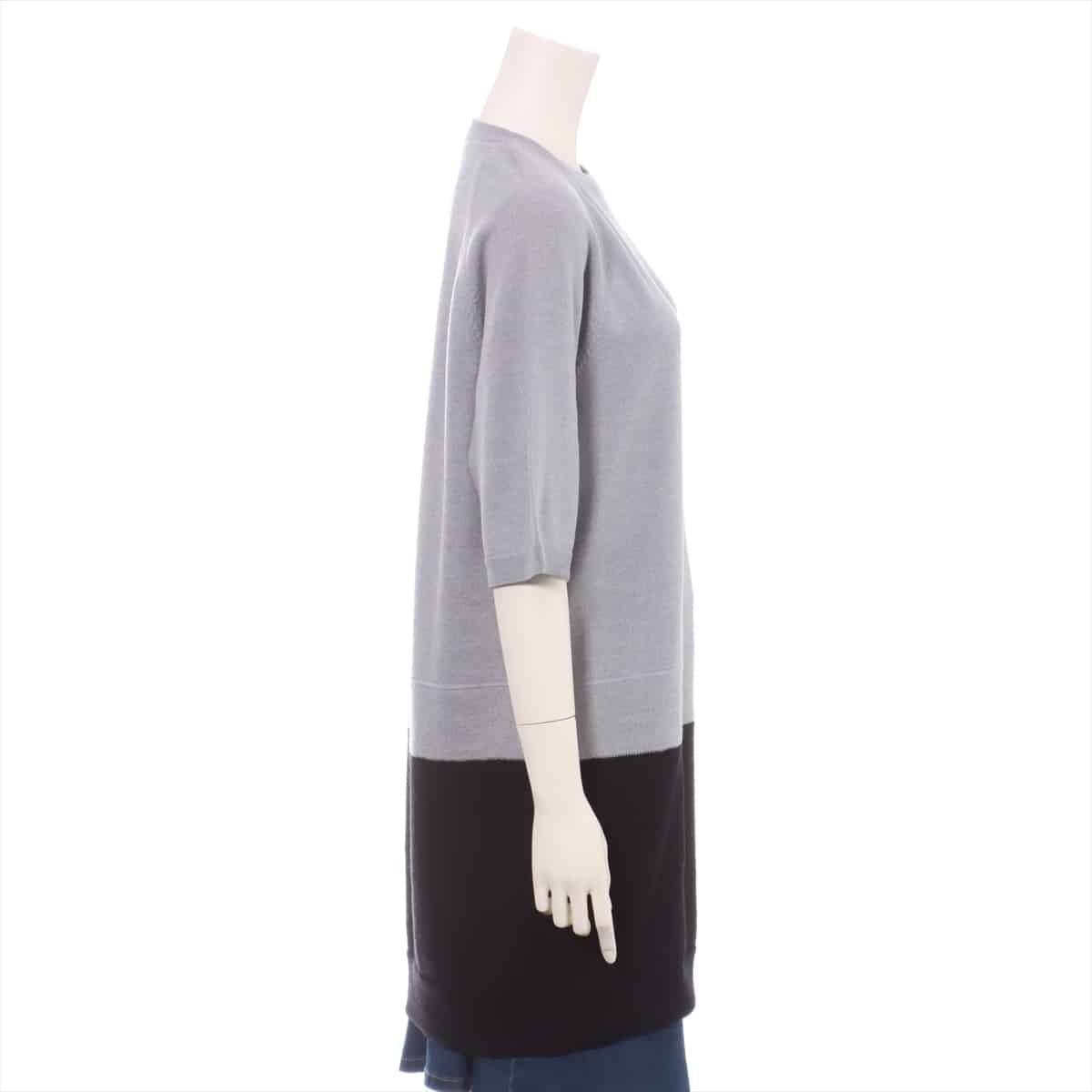 MM6 16 years Wool Knit dress S Ladies' Black x Gray