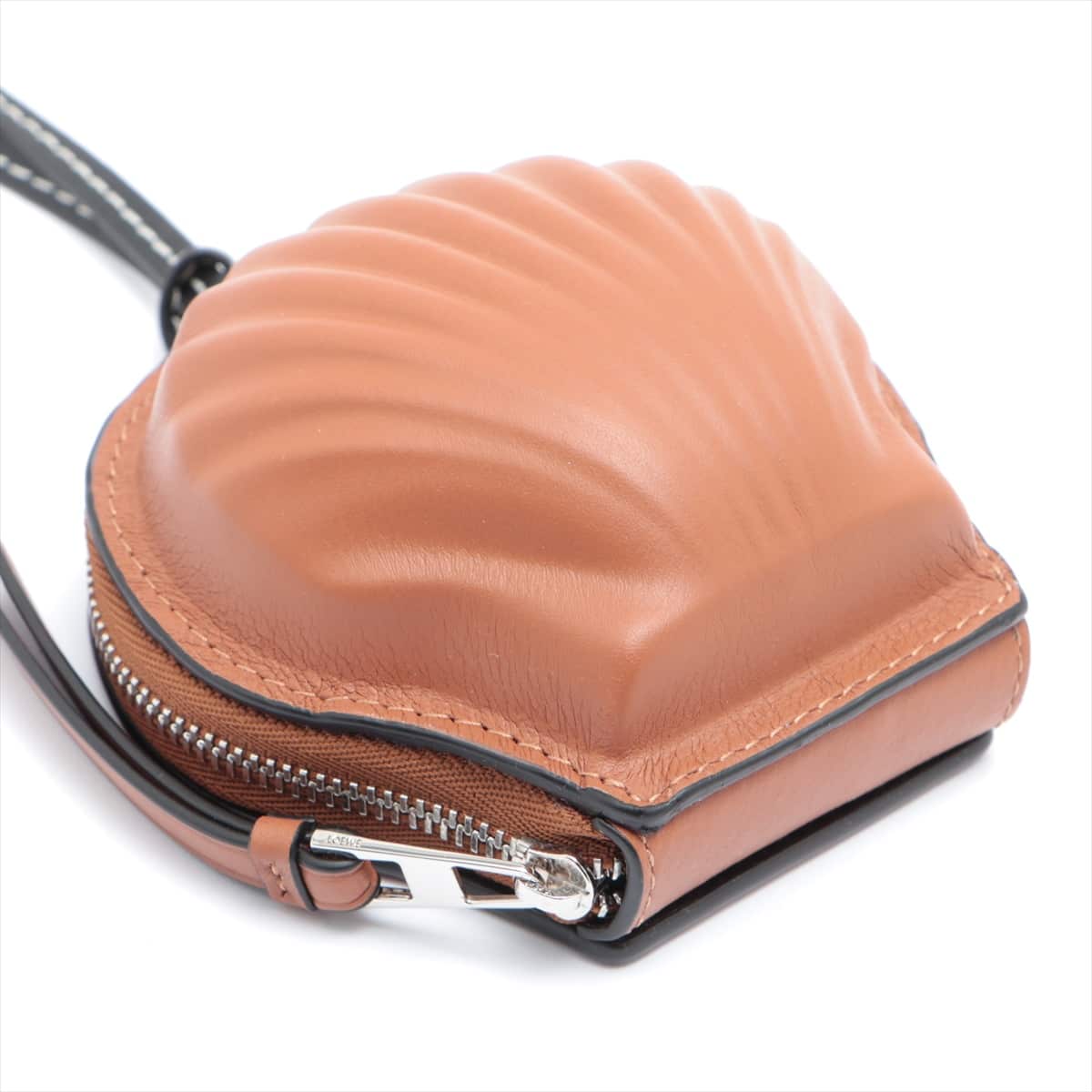 Loewe seashells Leather Shoulder pouch Brown