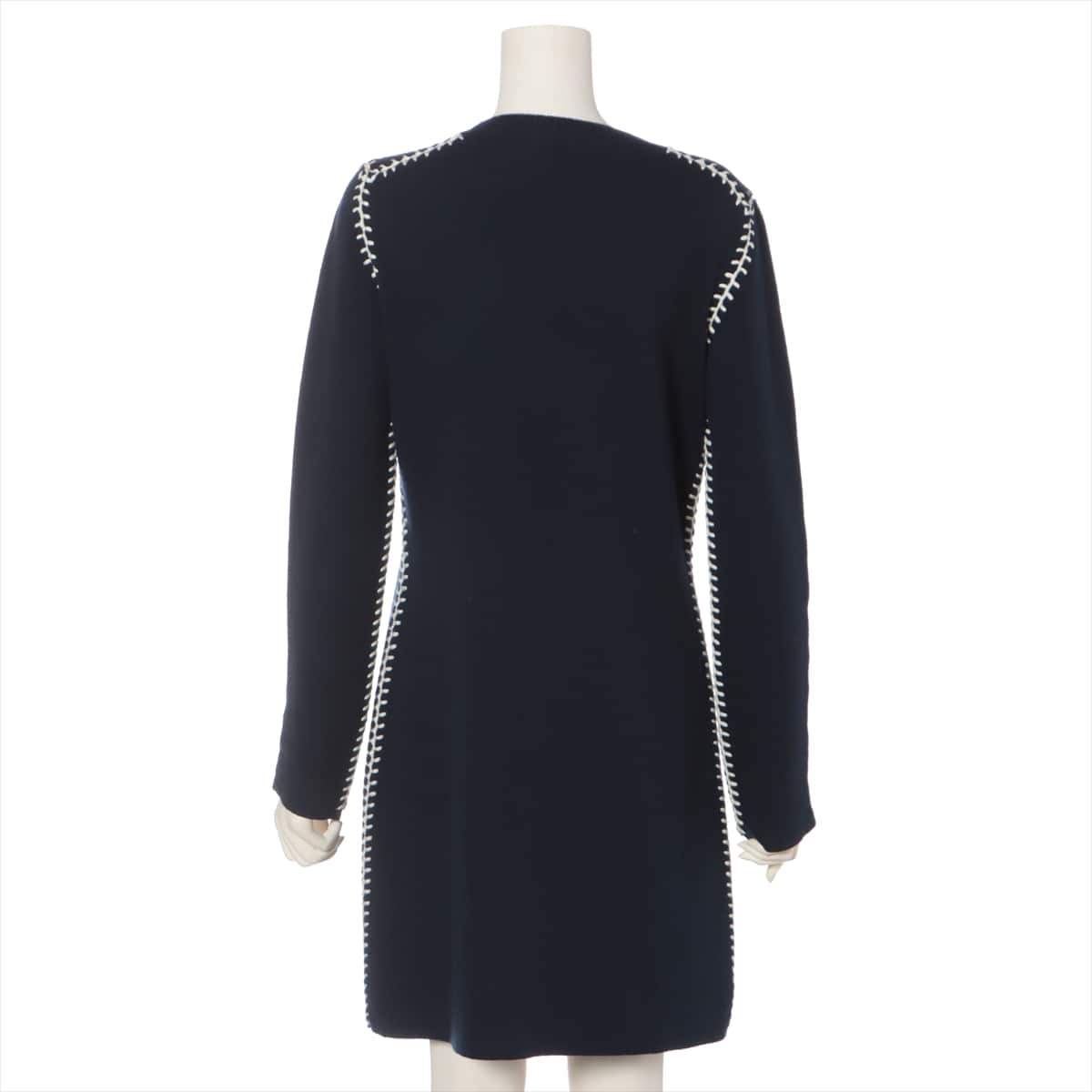 Chloe 15AW Cotton x Cashmere Knit dress M Ladies' Navy blue
