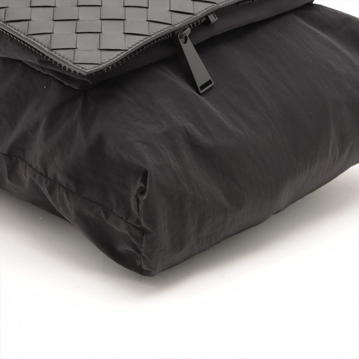 Bottega Veneta Intrecciato Nylon & leather Tote bag Black