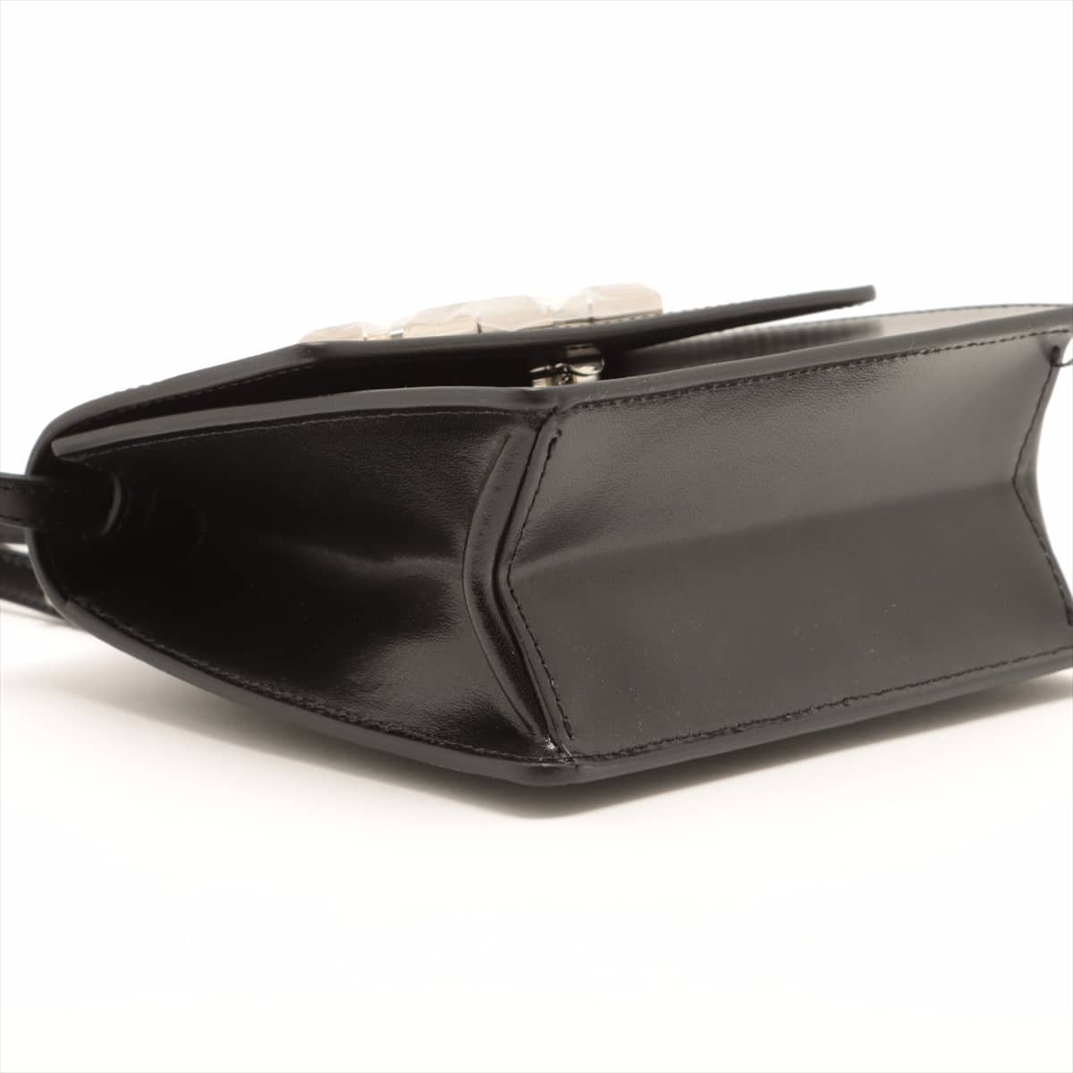 Off-White Jitney 0.7 Leather Shoulder bag Black