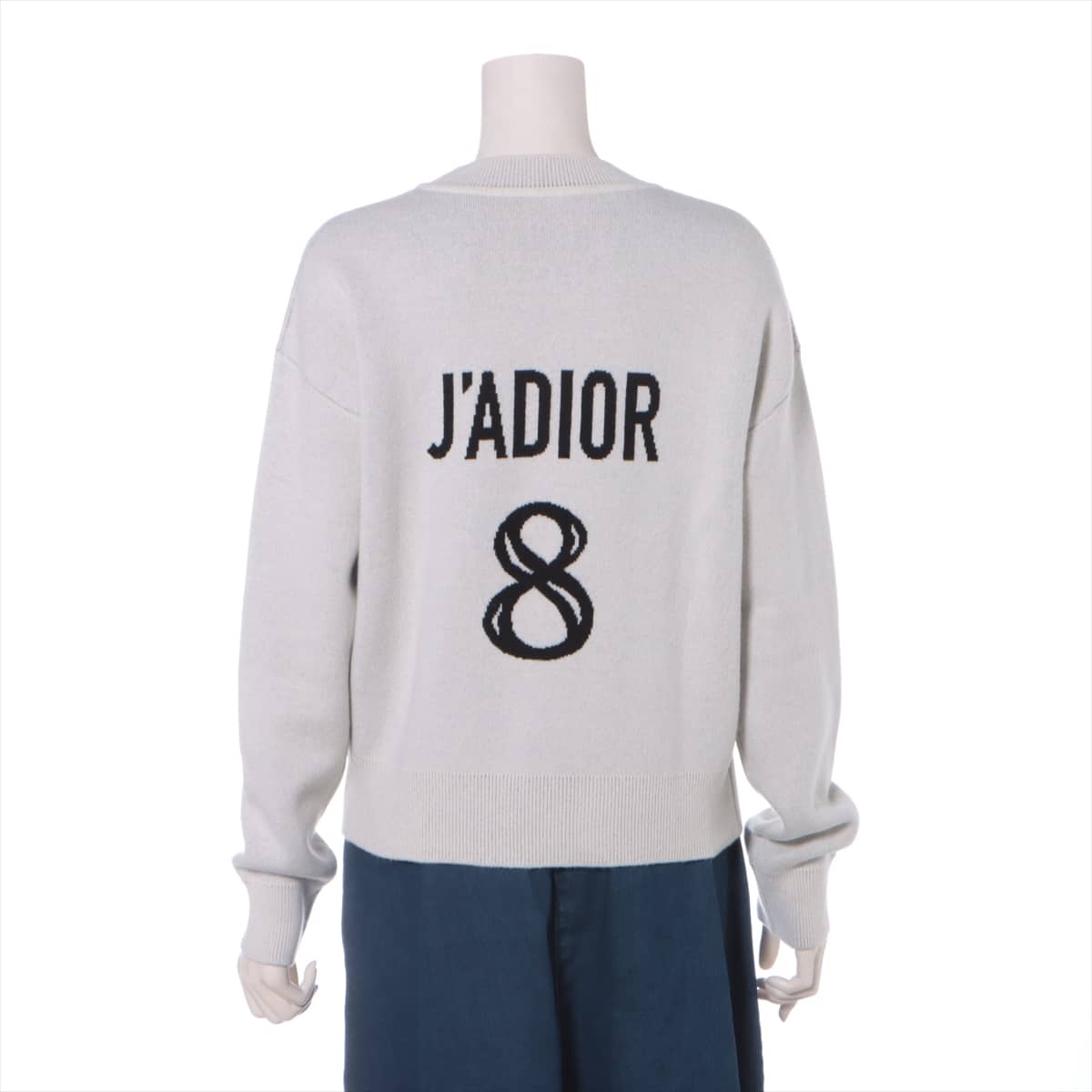 Christian Dior 19-year Cashmere Knit 34 Ladies' White  J'ADIOR