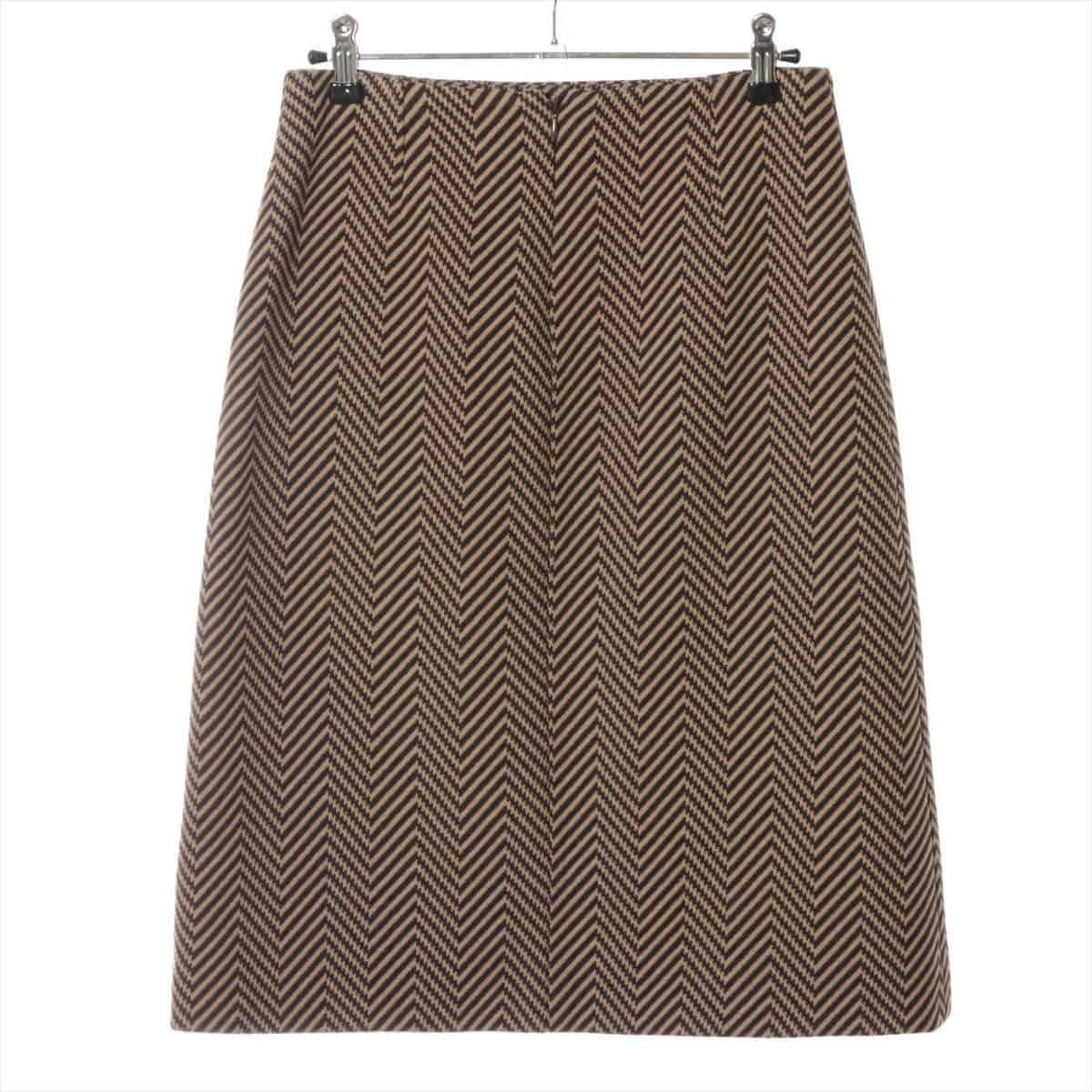 CELINE Wool Skirt 36 Ladies' Brown