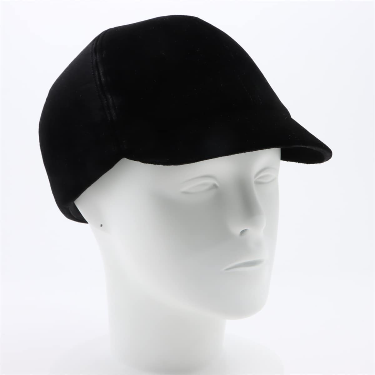 Chanel Coco Mark Newsboy cap S Viscose Black