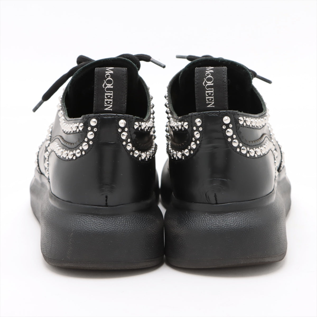 Alexander McQueen Leather Leather shoes 40E Men's Black 610809 Studs