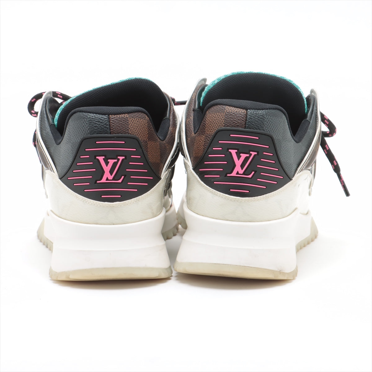 Louis Vuitton Zig zag line 19-year Leather x fabric Sneakers 7 Men's Multicolor GO0139 Monogram