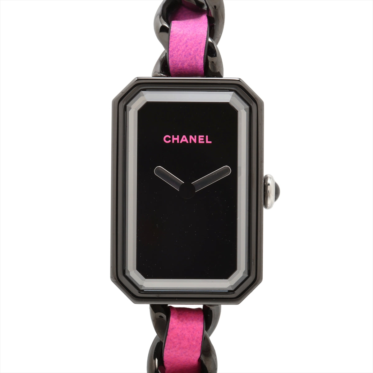 Chanel Première Electro H6950 SS & Leather QZ Black Dial