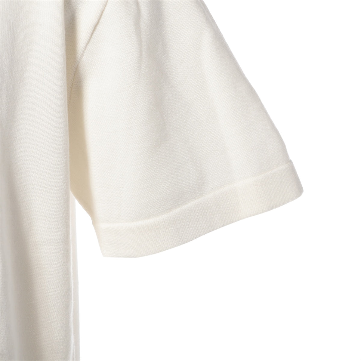 Louis Vuitton 24AW Cotton Short Sleeve Knitwear S Men's White  short sleeve cotton knit crew neck RM242MM