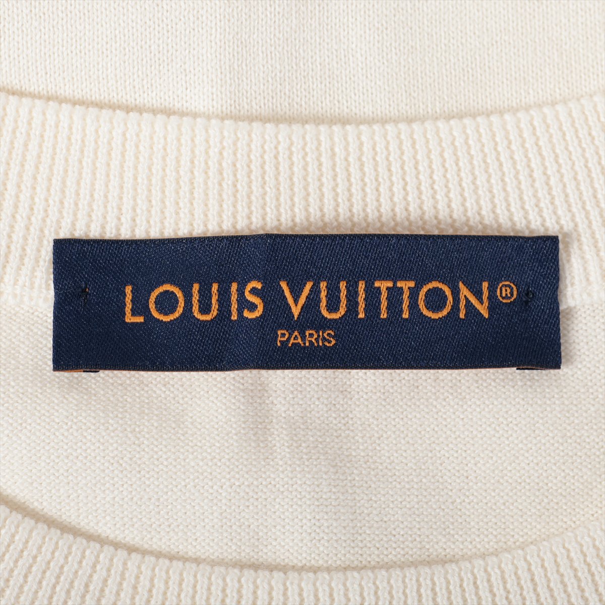 Louis Vuitton 24AW Cotton Short Sleeve Knitwear S Men's White  short sleeve cotton knit crew neck RM242MM