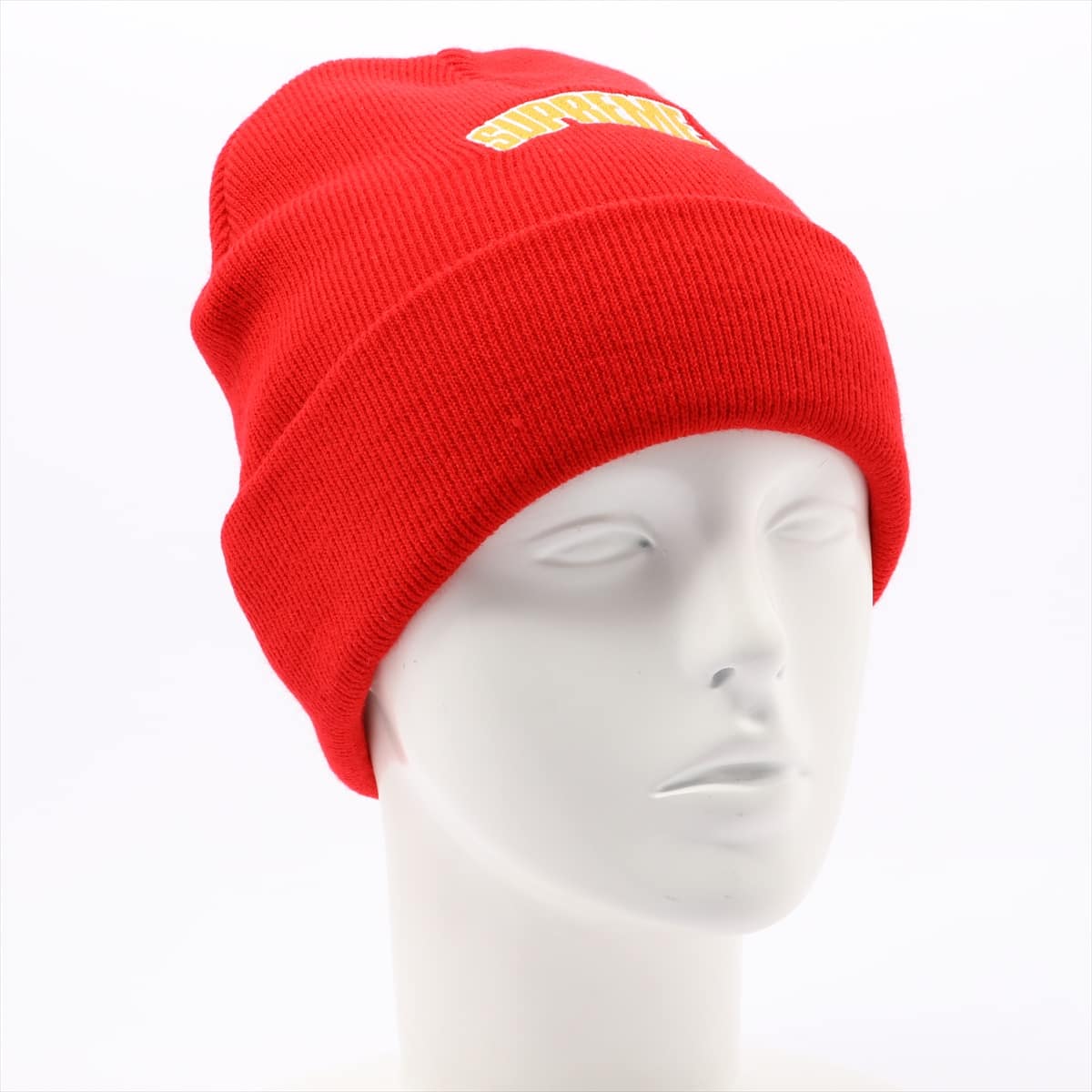 Supreme Knit cap Acrylic Red Logo embroidery